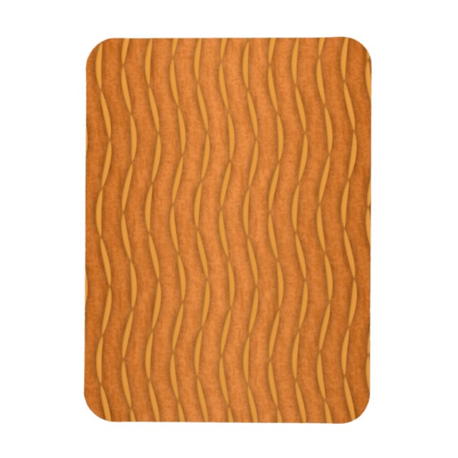 Imán Diseño moderno de rayas verticales naranja (Vertical)