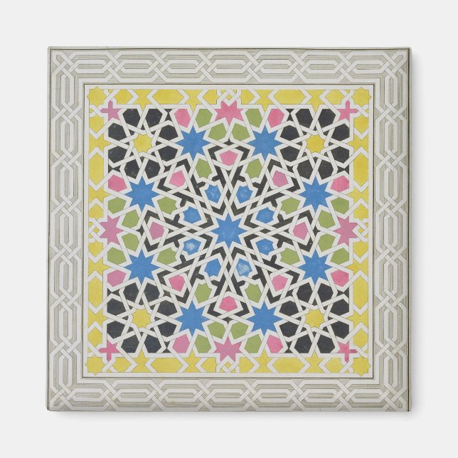 Imán Diseño mosaico de la Alhambra, de 'The Arabian (Frente)