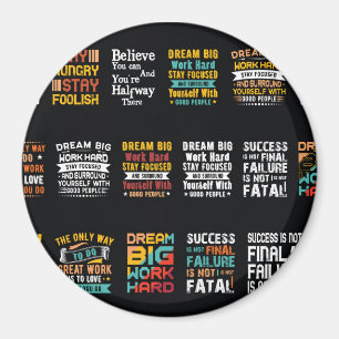 Imán Diseño motivador de camisetas