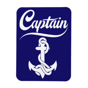 Imán Diseño Náutico Ancla Barco de Vela Capitán