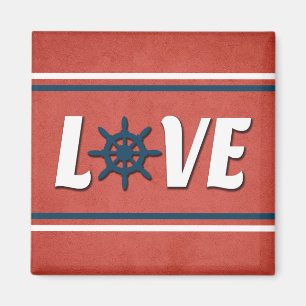 Imán Diseño náutico de amor