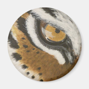 Imán Diseño ocular de tigre pintado artístico