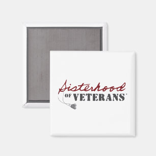 Imán Diseño Orgullo Militar Hermanas de Veteranos