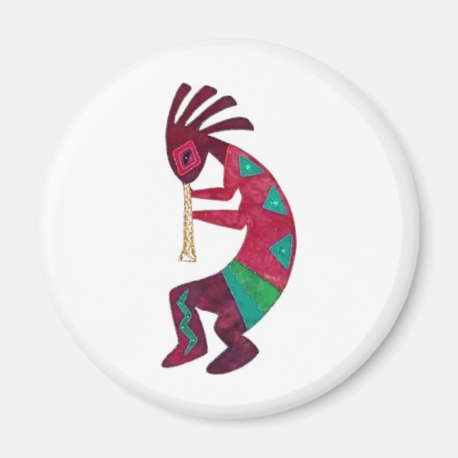 Imán ¡Diseño original de Kokopelli! (Frente)