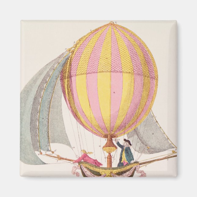 Imán Diseño para un dirigible, francés, c.1785 (Frente)