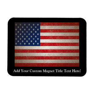 Imán Diseño patriótico de la bandera americana del
