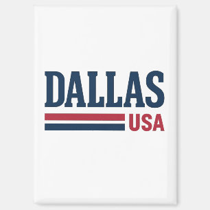 Imán Diseño patriótico vintage de Dallas USA