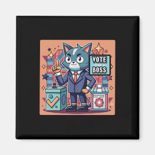 Imán Diseño pegatina Vota Tendencia Como Pegatina Jefe