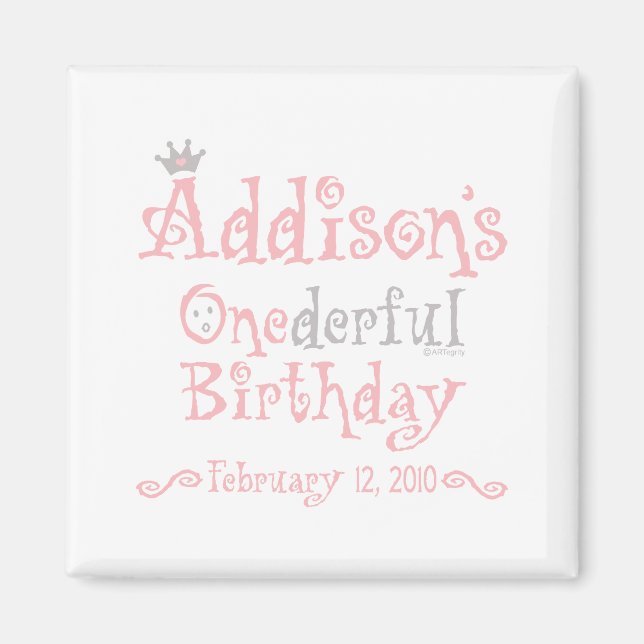 Imán Diseño personalizado - Addison (Frente)