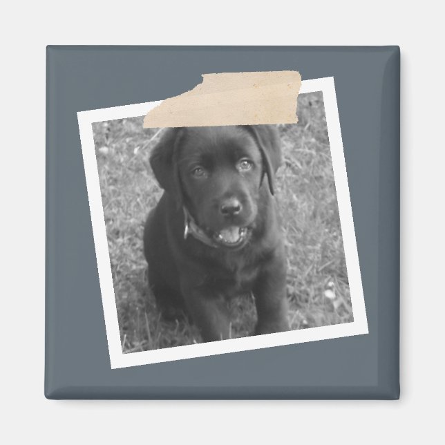 Imán Diseño personalizado de fotograma y cinta (Frente)