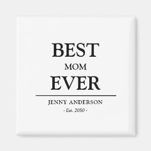 Imán Diseño personalizado simple Mejor mamá Regalo del