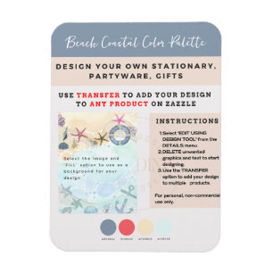 Imán Diseño Propio Playa Costera Náutica