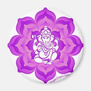 Imán Diseño púrpura de Ganesh