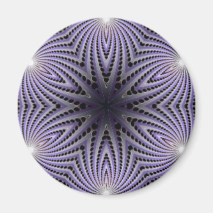 Imán Diseño radial abstracto: