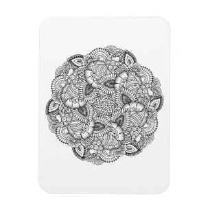 Imán Diseño redondo del Doodle