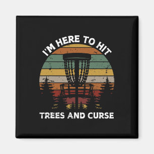 Imán Diseño Retro de Disc Golf para Hombres Mujeres Niñ