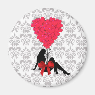 Imán Diseño romántico de San Valentín