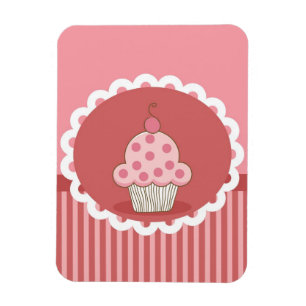Imán Diseño rosado de la magdalena