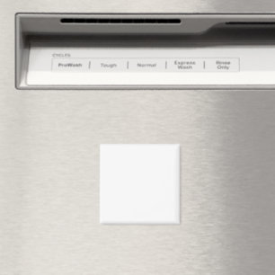 Imán Diseño simple blanco personalizado moderno Agregar