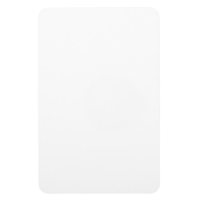 Imán Diseño simple blanco personalizado moderno Agregar (Vertical)