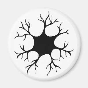 Imán Diseño simple de neuronas negras