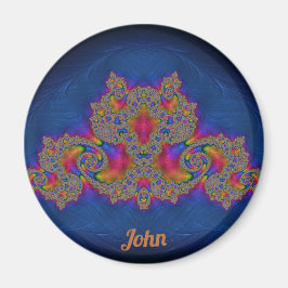 Imán Diseño sorprendente de JOHN ~ azul, rosa y amarill