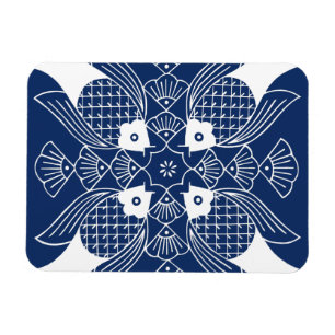 Imán Diseño subacuático de los pescados con el fondo