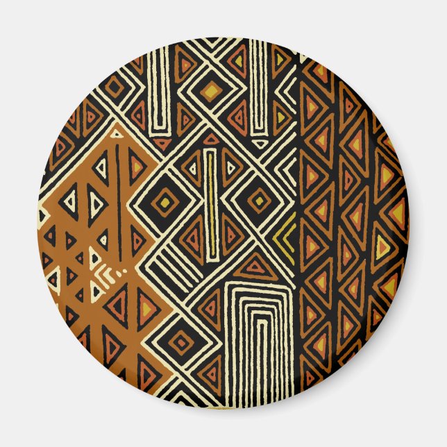 Imán Diseño Tribal Africano Kuba (Frente)
