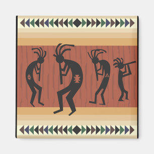 Imán Diseño tribal de Kokopelli