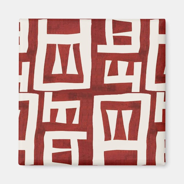 Imán Diseño tribal de mapas africanos (Frente)