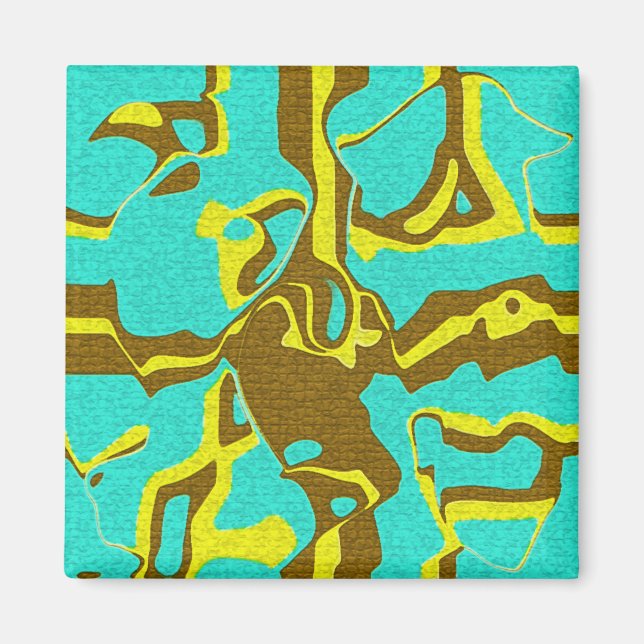 Imán Diseño turquesa (Frente)