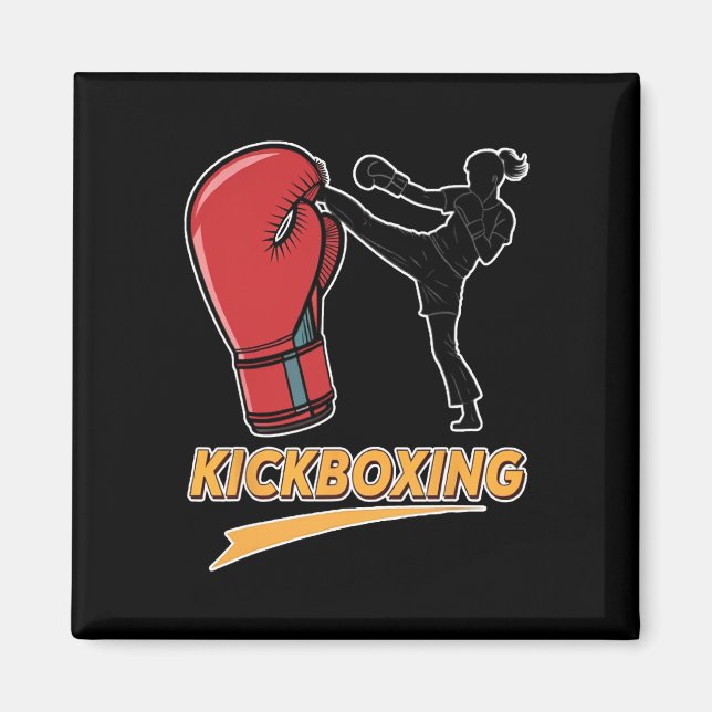 Imán Diseño único de guante de boxeo kickboxing (Frente)