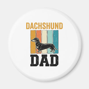 Imán Diseño vectorial de amor por el perro Dachshund pa