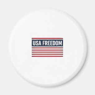 Imán diseño vectorial estilo bandera patriótica liberta