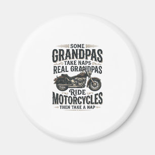 Imán Diseño vectorial vintage de siesta en motocicleta 
