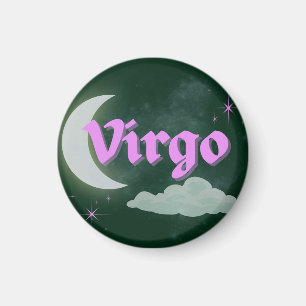 Imán Diseño Virgo Celestial Estético de la Luna Nube Es