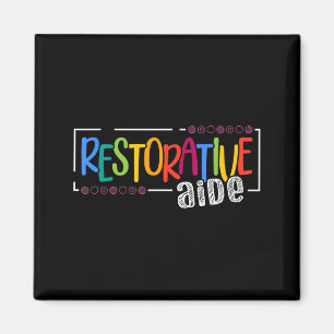Imán Diseños de Ayudante Restaurativo Negro Unisex-Adul