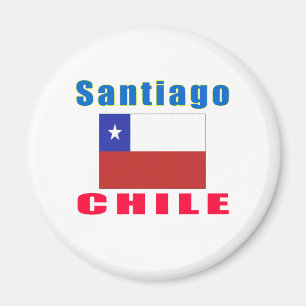Imán Diseños de la capital de Santiago Chile