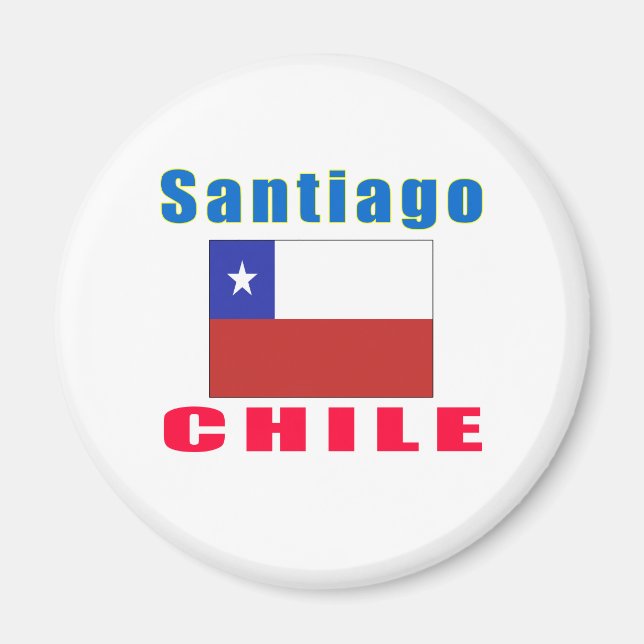 Imán Diseños de la capital de Santiago Chile (Frente)