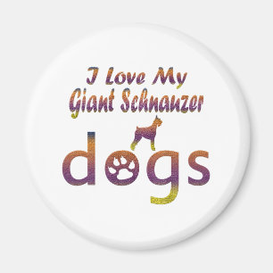 Imán Diseños del Schnauzer gigante