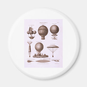 Imán Diseños históricos del globo del aire caliente