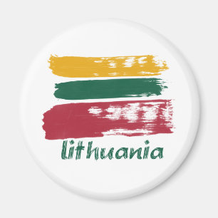 Imán Diseños lituanos de la bandera