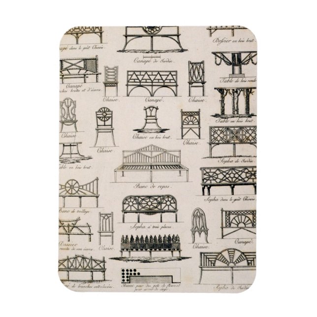 Imán Diseños para asientos de jardín, de 'A Compendium  (Vertical)