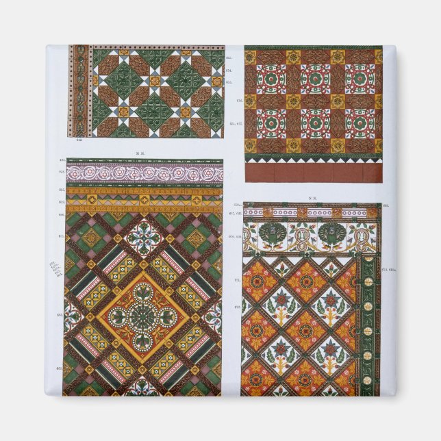 Imán Diseños para Majólica y Baldosas con esmalte para  (Frente)