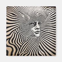 Diseños psicodélicos en blanco y negro