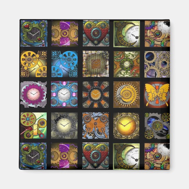 Imán Diseños Steampunk (Frente)