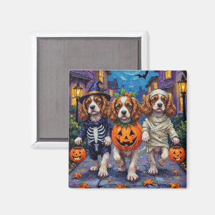 Imán Disfraces de Halloween para Cavalier King Charles 