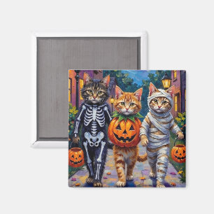 Imán Disfraces de Halloween para gatos siberianos hacie