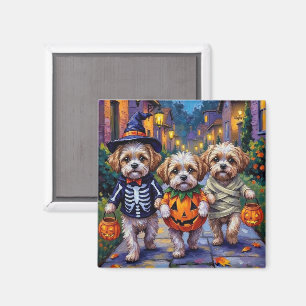 Imán Disfraces de Halloween para perros Shih Tzu hacien