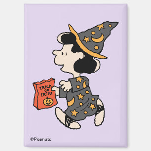 Imán Disfraz de bruja Lucy de Peanuts para Halloween